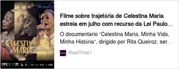 Registro de clipping relacionado a Celestina Maria