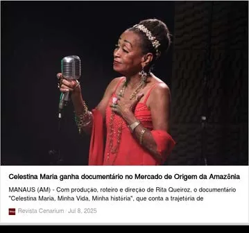 Registro de clipping relacionado a Celestina Maria