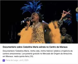 Registro de clipping relacionado a Celestina Maria