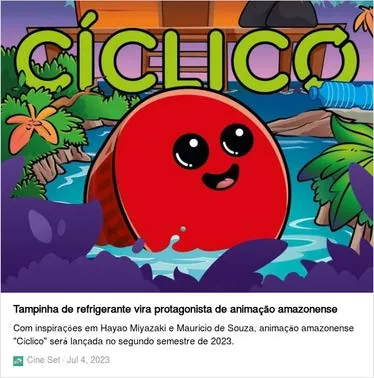 Registro de clipping relacionado a Cíclico