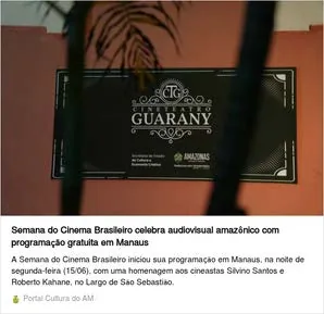 Registro de clipping relacionado a Lados Opostos do Mesmo Rio
