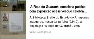 Registro de clipping relacionado a Retomada e A Rota do Guaraná