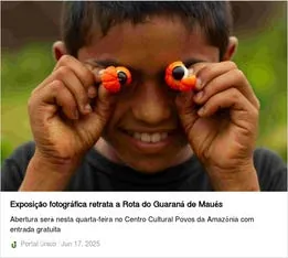 Registro de clipping relacionado a Retomada e A Rota do Guaraná