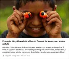Registro de clipping relacionado a Retomada e A Rota do Guaraná