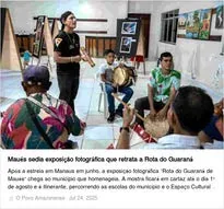 Registro de clipping relacionado a Retomada e A Rota do Guaraná