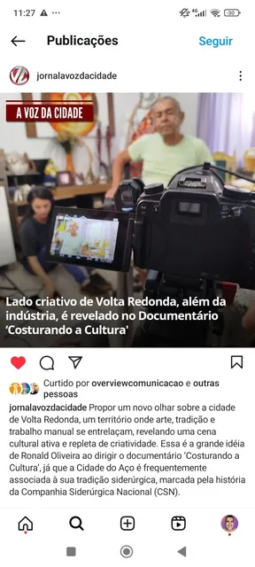 Registro de clipping relacionado a Viva História! e Costurando a Cultura