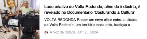 Registro de clipping relacionado a Viva História! e Costurando a Cultura