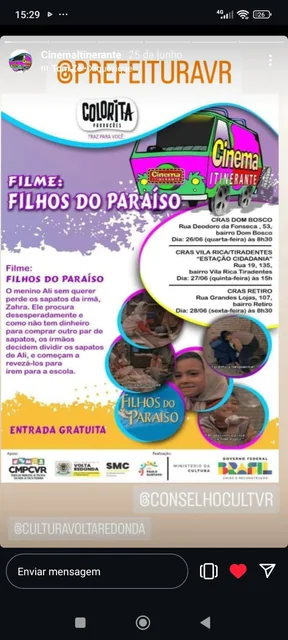 Cartaz ou imagem do projeto Crianças no Mundo – O Olhar Sensível do Cinema